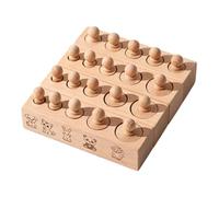 PETSOLA Wooden Sensory Matching Toy Educational Child-Centered Sorting Toy Screen Shape Sorting Board for, Kids, Home, Preschool