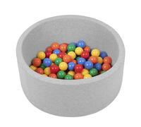 Petsona Foam Dogs Pool With Balls, Pets Soft Ball Pit, Dry Paddling Pool, Removable And Washable Cover, Lightgrey:Yellow/Green/Blue/Red/Orange