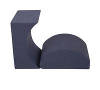 Petsona Foam Soft Play Elements For Pets Dogs Cats With Removable Cover, Ramp/Halfshaft, Navy Blue