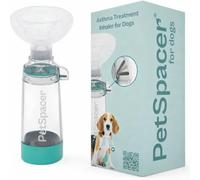 PetSpacer - Dog Inhaler Spacer Chamber with Masks | Pet Aerosol Chamber for Dogs | Compatible with Standard MDI Inhalers | Nose and Mouth Mask | Silent Spray | DEHP-Free