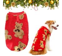 PetsPals Large Dog Christmas Jumper - Red, Soft Classic Pet Sweater for Medium & Large Dogs - Corgi, Pitbulls, British Bulldog, Pug - 7XL