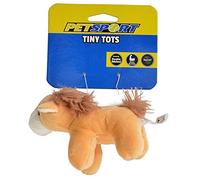 PetSport Tiny Tots Barn Buddies Dog Toy with Squeaker, 4 Inch, Assorted Designs (Single)