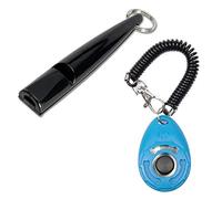 PetSpy Dog Training Whistle and Clicker with Wrist Strap for Dog Recall, Bark Control - Complete Pet Training Kit (1 Clicker & 1 Whistle)