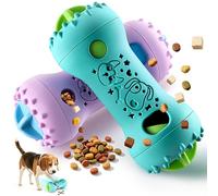 PETSTA 2 Pack Dog Puzzle Toys, Adjustable Treat Dispensing Slow Feeder Toy, Interactive Dog Enrichment Toy for Brain Stimulation and Boredom Relief