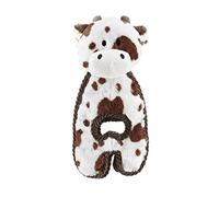 Petstages Charming Pet Cuddle Tugs Cow Plush Squeaky Dog Toy