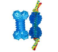 Petstages Mini Orka Chew Pair Bone & Dumbbell Dog Toys - 2 Pack