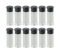 PETSTIBLE 12Pcs 100Ml Container,3.7×3.7×10 Cm Spice Shaker Jars, Travel Seasoning Box Fashionable And Practical Condiment Bottles For Kitchen Or Dining Table