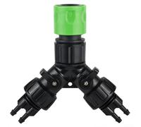 PETSTIBLE 2Pcs Drip Irrigation Faucet Adapter, 4Way For Garden Watering, Leak-Proof Connection, Compatible With 1/4 Inch Hoses (2 Pieces)
