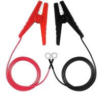 PETSTIBLE 2Pcs Replace The Live And Ground Cables Of The Electric Fence Charger | Fence And Ground Spare Parts | 91Cm Crocodile Clip Insulated Cable