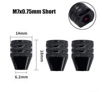 PETSTIBLE 3-piece Drill Chuck, 0.3-3.4 Mm Multi-chuck Keyless Quick Change Three-jaw Drill Chuck M7 M8x0.75(M7x0.75mm Short)