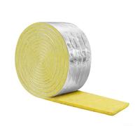 PETSTIBLE 32.8 Feet Foiled Back Fiberglass Pipe Insulation Wrap for Outdoor Indoor Pipe