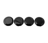 PETSTIBLE 4Pcs Wheel Center Cap, Modified Wheel Hub Center Cover Convex Cover Outer Diameter 76MM / 72MM(Black)