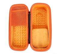PETSTIBLE Compact Storage Box for JBL KMC600 Mic 26x12x9cm Fit(Orange) | Custom molded interior, shock-absorbing EVA, dust-proof seal, secure fit for KMC600, travel ready