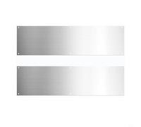 PETSTIBLE Door Finger Push Plate, 2 Fire Door Fingerplates 410 × 110Mm Stainless Steel Brushed Door/bottom Door Protection Holes And Screws
