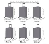 PETSTIBLE Flexible Clear PVC Travel for Suitcase Protector with Secure Closure System, Protects Against Dirt and Damage (30 inches)