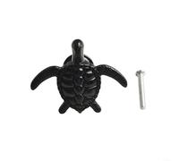 PETSTIBLE Fun Cabinet Knobs with Tortoise Shape in Zinc Alloy for Kids' Room Decor (Black)