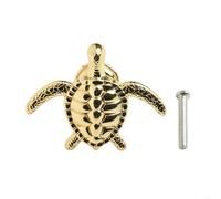 PETSTIBLE Fun Cabinet Knobs with Tortoise Shape in Zinc Alloy for Kids' Room Decor (Gold)