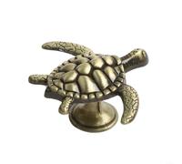 PETSTIBLE Fun Cabinet Knobs with Tortoise Shape in Zinc Alloy for Kids' Room Decor (Green Bronze)