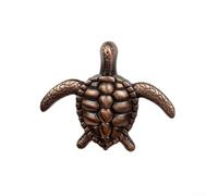 PETSTIBLE Fun Cabinet Knobs with Tortoise Shape in Zinc Alloy for Kids' Room Decor (Red Bronze)