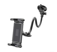 PETSTIBLE Gooseneck Vehicle Mount For Tablets And Phones With Reliable Suction Technology For Secure Fit From Four Point Seven To Nine Point Six Inch