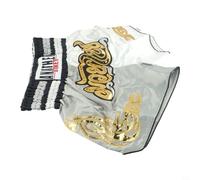 PETSTIBLE Kids/Adult Muay Thai Shorts, Anotherboxer Boxing Pants, Red+Green, Sporty Fitness, Polyester, XS 3XL (L Black+Yellow)