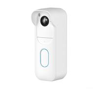 PETSTIBLE Protective Silicone Case Cover Compatible For Blink Video Doorbell 2025 Weatherproof Skin Shell For Outdoor Indoor Security(White)