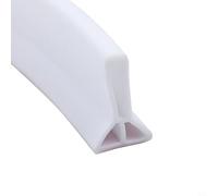 PETSTIBLE Shower Threshold Water Bar, 50Cm/100cm/200cm/250cm/300cm Water Bar For Bathroom, Kitchen White/Grey(5cm-white 100cm)