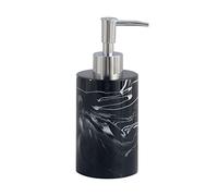 PETSTIBLE Soap Dispensers Marble Pattern Dispenser Pump Bottle Refillable Liquid Countertop Pump for Kitchen, Bathroom, Countertop, Laundry Room, Dish Soap Round Black 270ml
