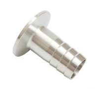 PETSTIBLE SS304 Sanitary Hose Fitting,1.5" Tri-Clamp to 1" Barb SS304 Sanitary Hose Barb Fitting Long Service Life