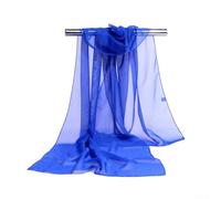 PETSTIBLE Stylish Soft Chiffon Scarves for Women, Perfectly Suited as a Light Head Covering (Royal Blue)