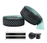 PETSTIBLE Sweat Resistant Bike Handlebar Tape Made from Premium PU Materials for Durability (比安奇绿色)