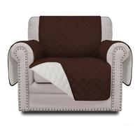 PETSTIBLE Thick Microfiber Sofa Slipcover for Pets Brown(Single Starter)