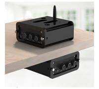 PETSTIBLE Wall Mount Holder For Fosi Audio BT20A, Under Desk Acrylic Organizer Desktop Stand, Space Saving Design Black Audio Accessories