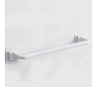 PETSTIBLE White Self Adhesive Towel Rod Towel Bar On Wall Bath Towel Holder Rail Rack 26.5Cm