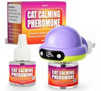 Petstoral Cat Pheromone Diffuser with Timer, Smart 4/8/12/24-Hour Auto-On Schedule, Helps Reduce Anxiety, Urine Spraying, Scratching & Aggression for Multi-Cat Homes