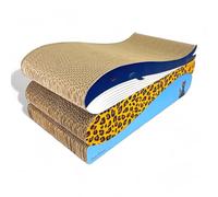 PetsTown Cat Scratcher Board, Durable Scratching Pad with Catnip for Indoor Cats Protecting Furniture, Large (Pack of 3(Best Value))