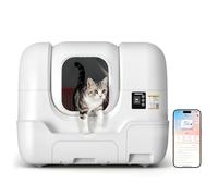 PetSuper LitterGo Automatic Cat Litter Box Self-Cleaning & Auto-Refilling, Smart APP Control via 2.4G WiFi with Radar, Weight & TOF Safety Sensors, Auto-Seal & Change Waste Bags, Odor Control