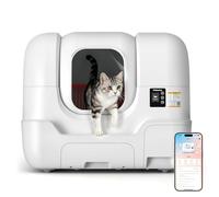 PetSuper LitterGo Automatic Cat Litter Box Self-Cleaning & Auto-Refilling, Smart APP Control via 2.4G WiFi with Radar, Weight & TOF Safety Sensors, Auto-Seal & Change Waste Bags, Odor Control