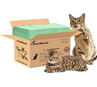 PETSWORLD Multi Cat Pad Refills for Cats Breeze Litter System, for 2 Cats, Ultra-Absorbent, Quick Dry - (50 Count, Fresh Scented)