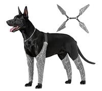 Pettaku Dog Leg Covers Dog Sleeve to Prevent Licking Waterproof Urine-Proof Leggings Stretch Adjustable Leg Sleeves with Front and Back Indoor Outdoor Supplies (2XL)