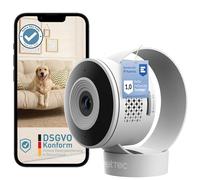 PetTec Cam Lite - Pet Camera with App, Motion Sensor, Speaker, Mic, Night Vision, Full HD WiFi Camera for Home Security for Dogs, Cats - For Bedroom, Living Room, Nursery