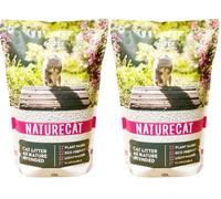 Pettex Naturecat Tofu Cat Litter Natural Plant Based - Lightweight and Clumping - 100% Biodegradable with Superb Odour Control. Large Size 10 L Bag (Pack of 2)
