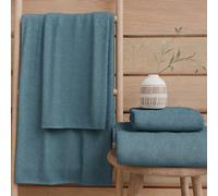 PETTI Artigiani Italiani - 100% Cotton Terry Bath Towels, 1+1 Towel Set, 2 Pieces 1 Face Towel and 1 Hand Towel, Avion Towels