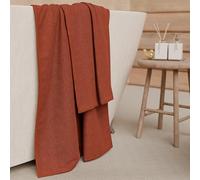 PETTI Artigiani Italiani - 100% Cotton Terry Bath Towels, 2+2 Towel Set, 4 Pieces 2 Face Towels and 2 Hand Towels, Terra Cotta Towels
