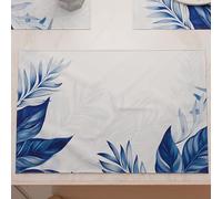 PETTI Artigiani Italiani - American Placemats with Digital Print, American Placemats in Fabric and Washable (Set of 2-30 x 45 cm) Sidney, 100% Made in Italy