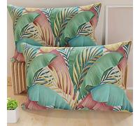 PETTI Artigiani Italiani - Bed Pillowcases, Pair of Pillowcases 50 x 80 cm, Pillow Case, Hypoallergenic Microfibre Pillowcases, Made in Italy, Tropical Multicolour Pillowcases