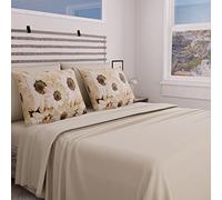 PETTI Artigiani Italiani - Complete Bed Set, Double Sheets, Daisy Sheets, Double Bed Set, Printed on Pillowcases only 100% Made in Italy