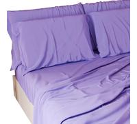 PETTI Artigiani Italiani - Cotton Sheets, Single Sheets, Single Bed Set, Lilac, 100% Made in Italy
