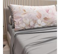 PETTI Artigiani Italiani - Cotton Sheets with Pillowcases in Digital Print, French Queen, Complete Top and Bottom Sheet with Corners, Tokyo Light Grey, 100% Made in Italy