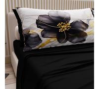 PETTI Artigiani Italiani - Cotton Sheets with Pillowcases in Digital Print, French Queen, Top and Bottom Sheet Set with Corners, Marble 07 Black, 100% Made in Italy